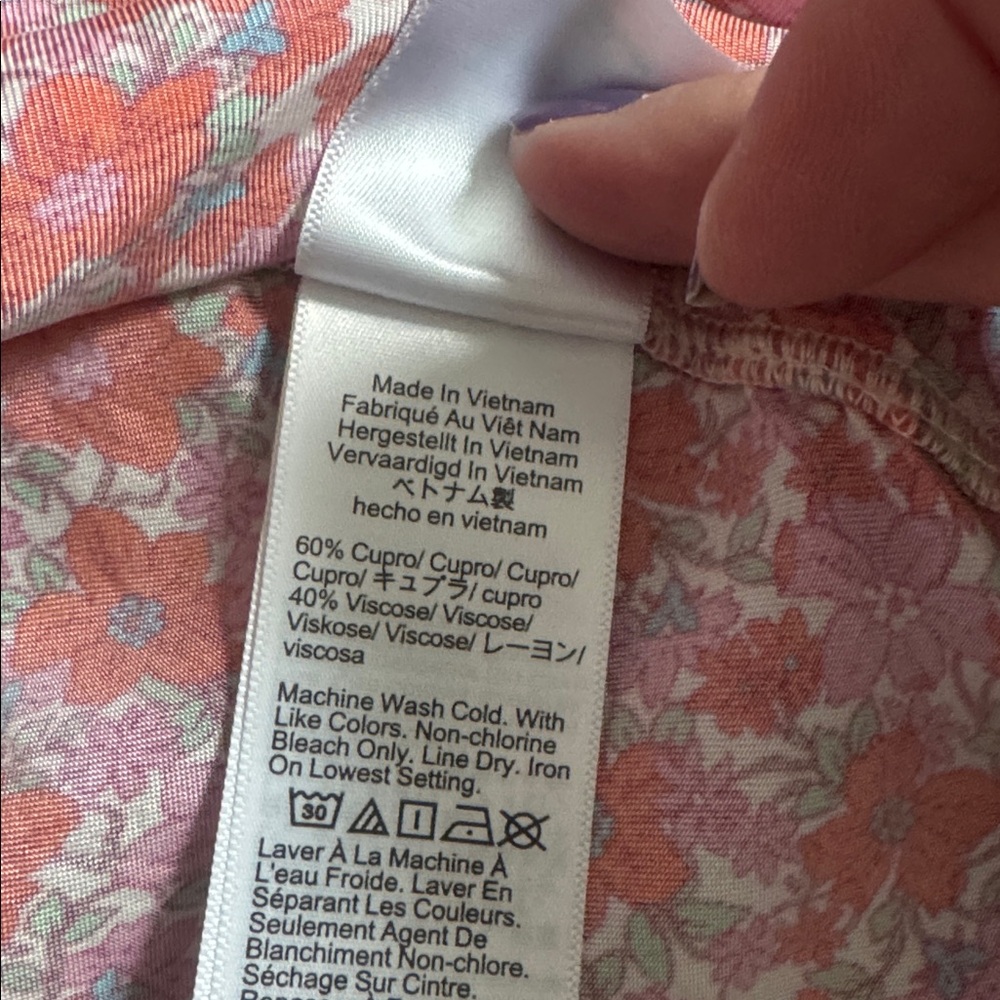 J. Crew Pink and Orange Patterned Blouse - Picture 5 of 5